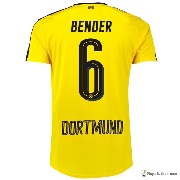 Camiseta Borussia Dortmund Replica Primera Ropa Bender 2016/17 Amarillo